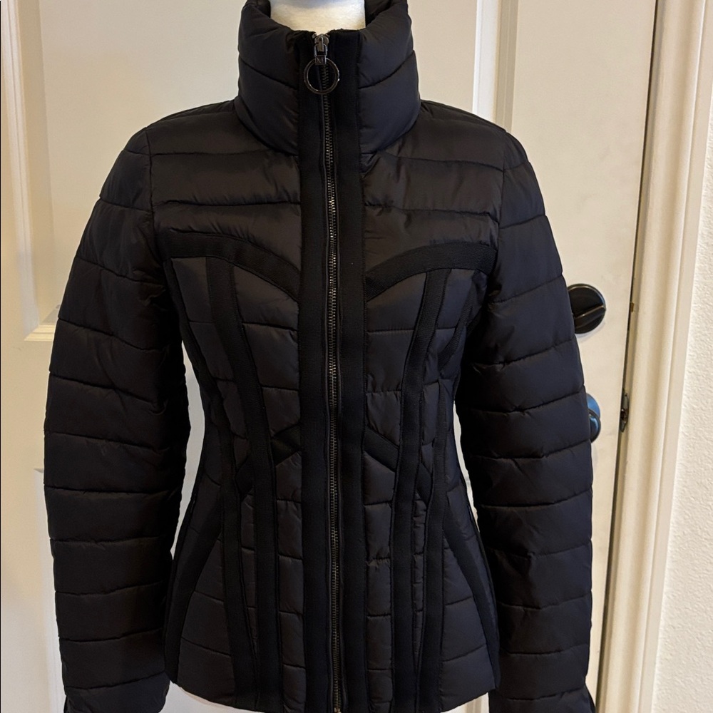 MARCIANO LOS ANGELES Women's Black Puffer Jacket